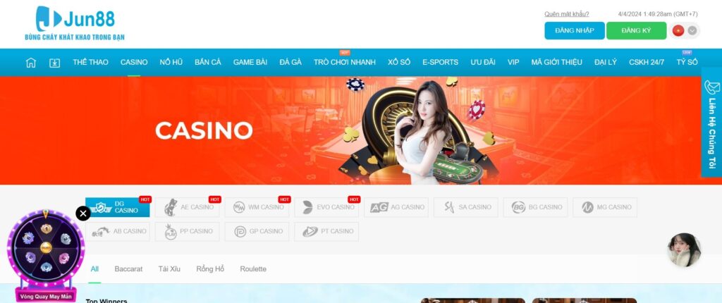 Giới thiệu tổng quan về Casino Jun88